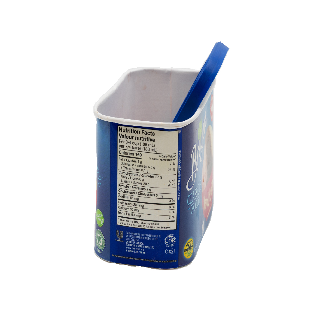 Plat de crème glacée