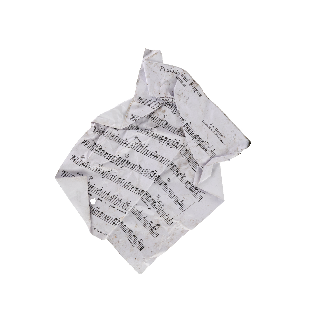 Feuille de partition de musique