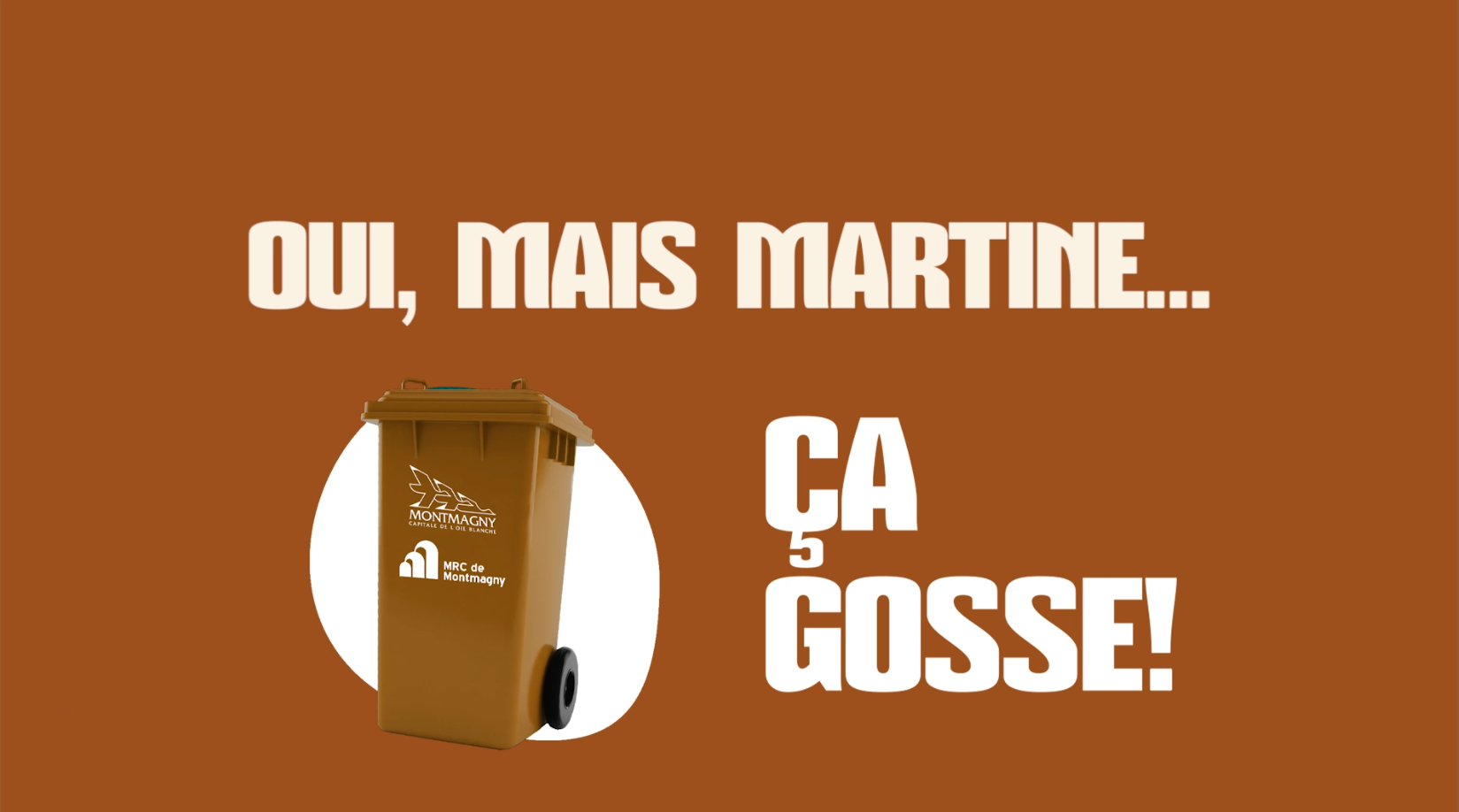 Le bac brun, ça gosse!